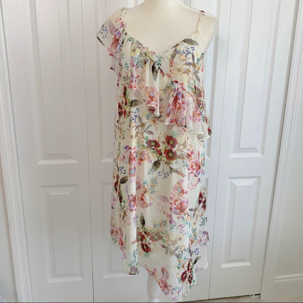 NWT Jessica Simpson (XL) Maternity Ruffled, Sleeveless Floral Dress HOST PICK - Picture 5 of 8